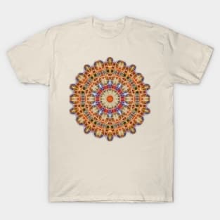 Neon Mandala #12 - Gold T-Shirt